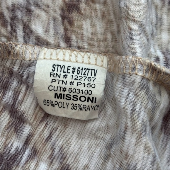 David Cline Missoni Chevron Crushed Dress Small V Neck - Picture 5 of 6